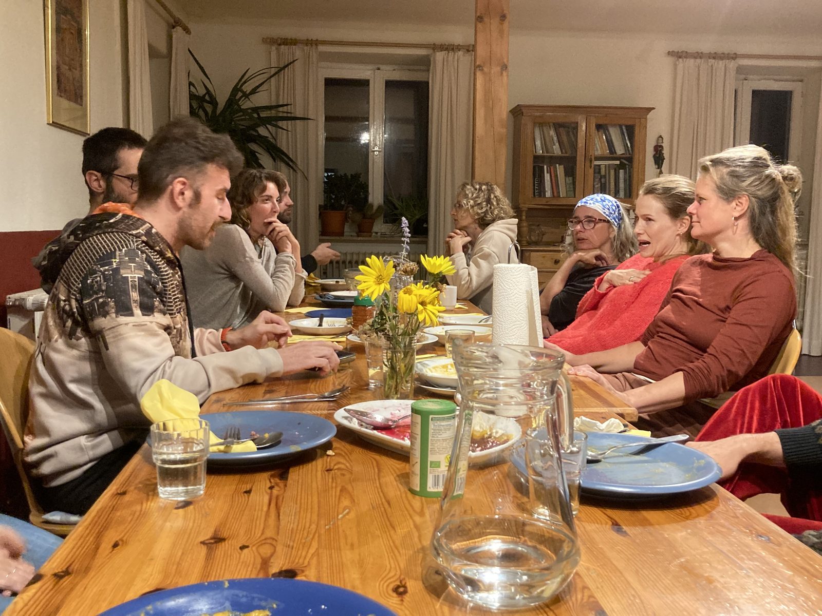 Laughter around the dinner table
