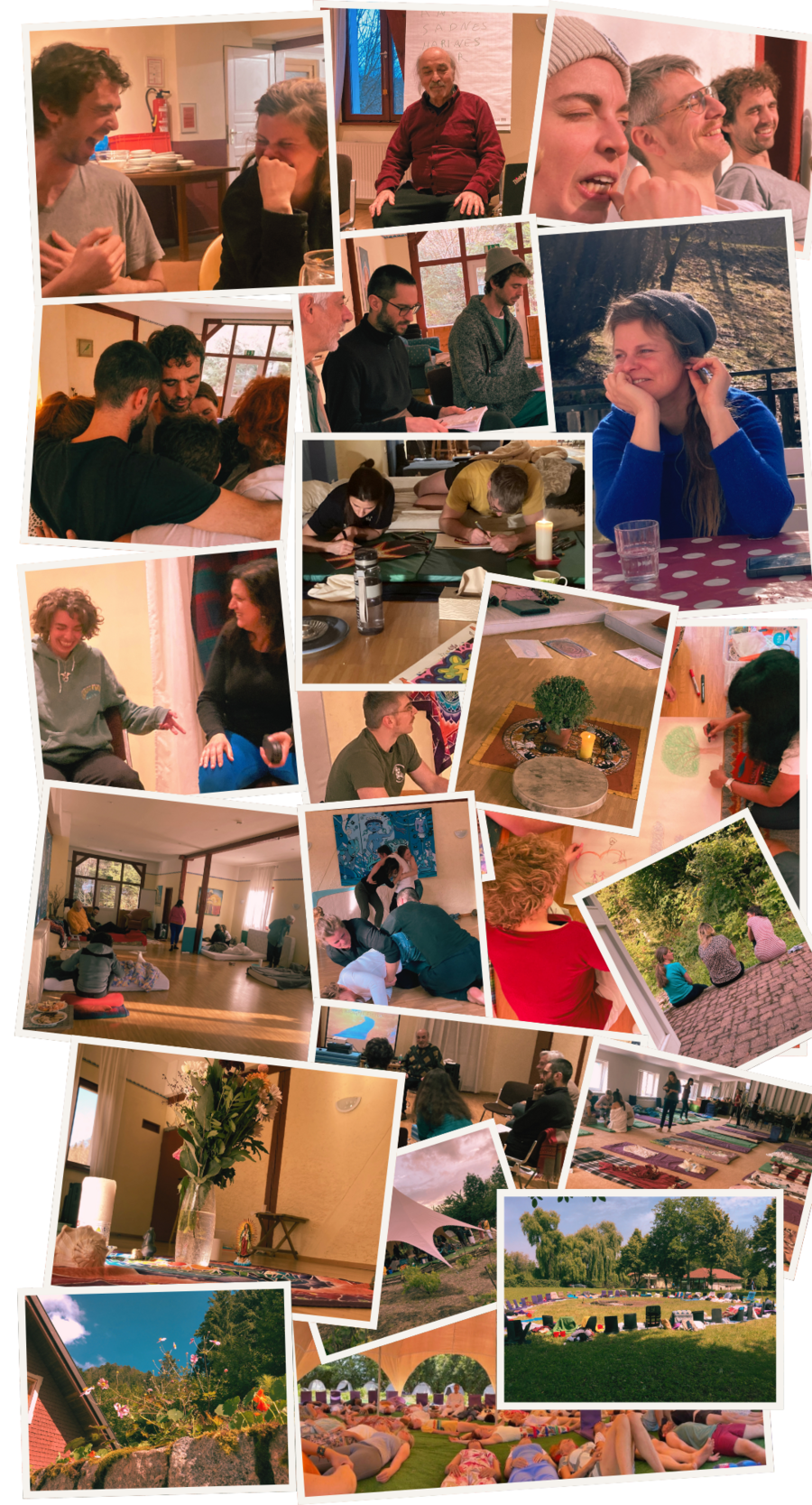 A collage of moments from a Level 1 seminar