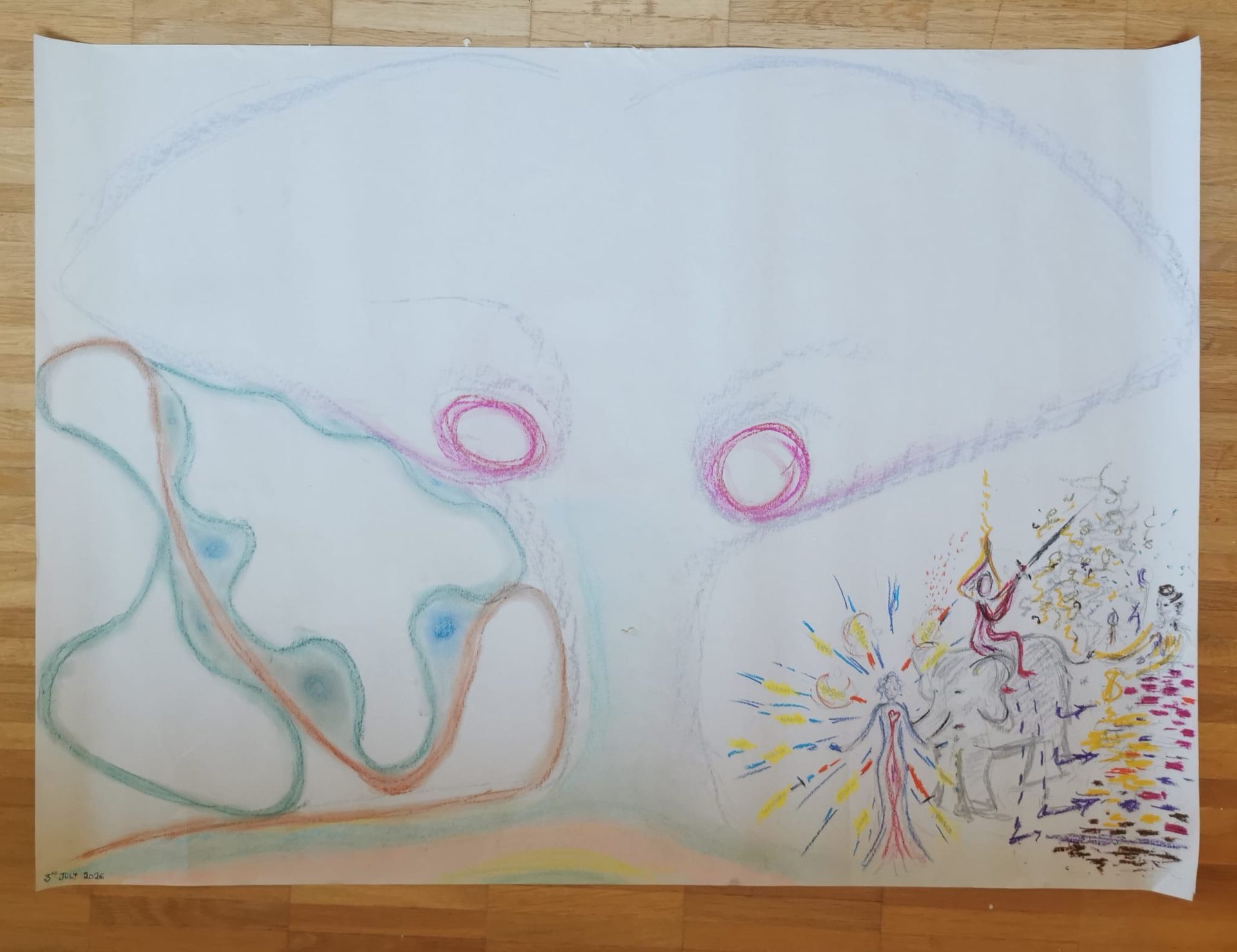 A drawing from a session: the languages of image and symbol