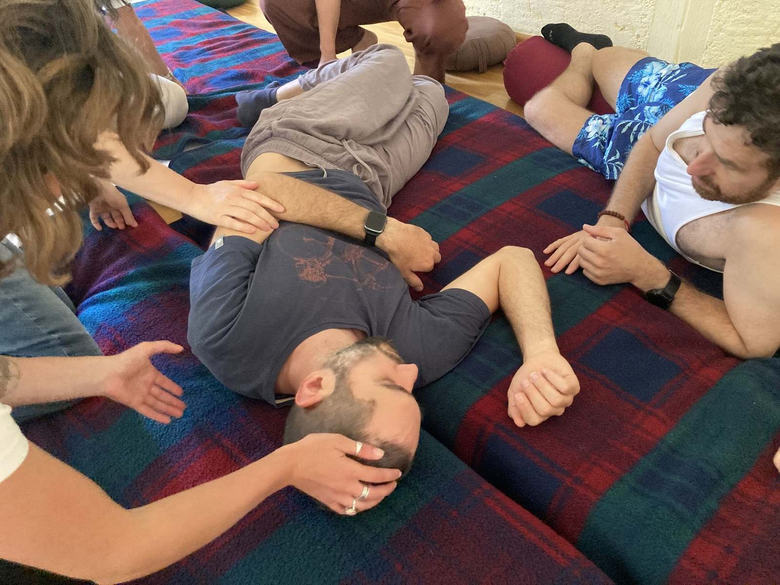 Group bodywork and holding exercise